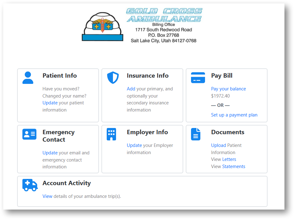 Patient Portal Dashboard